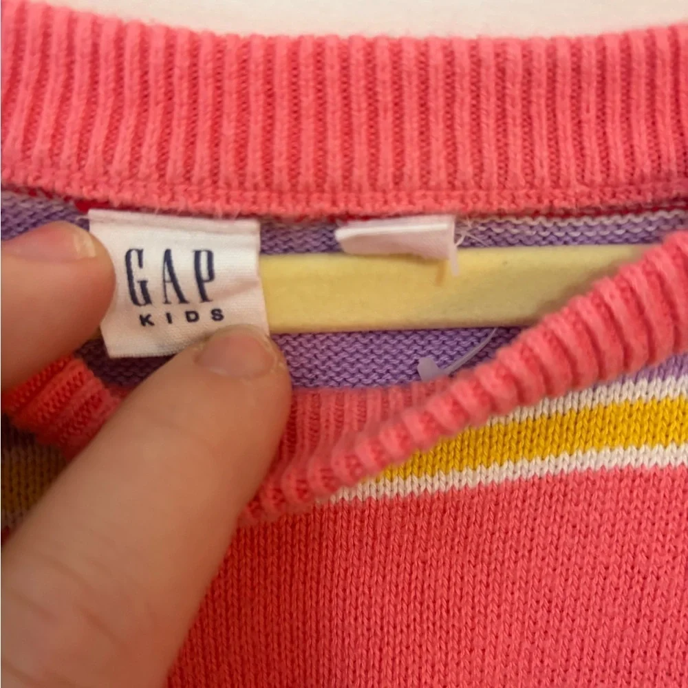 NWOT GAP Kids Multicolor Striped Sweater Dress size 6/7